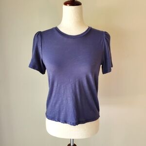 Aerie Sheer Blue Shirt Medium